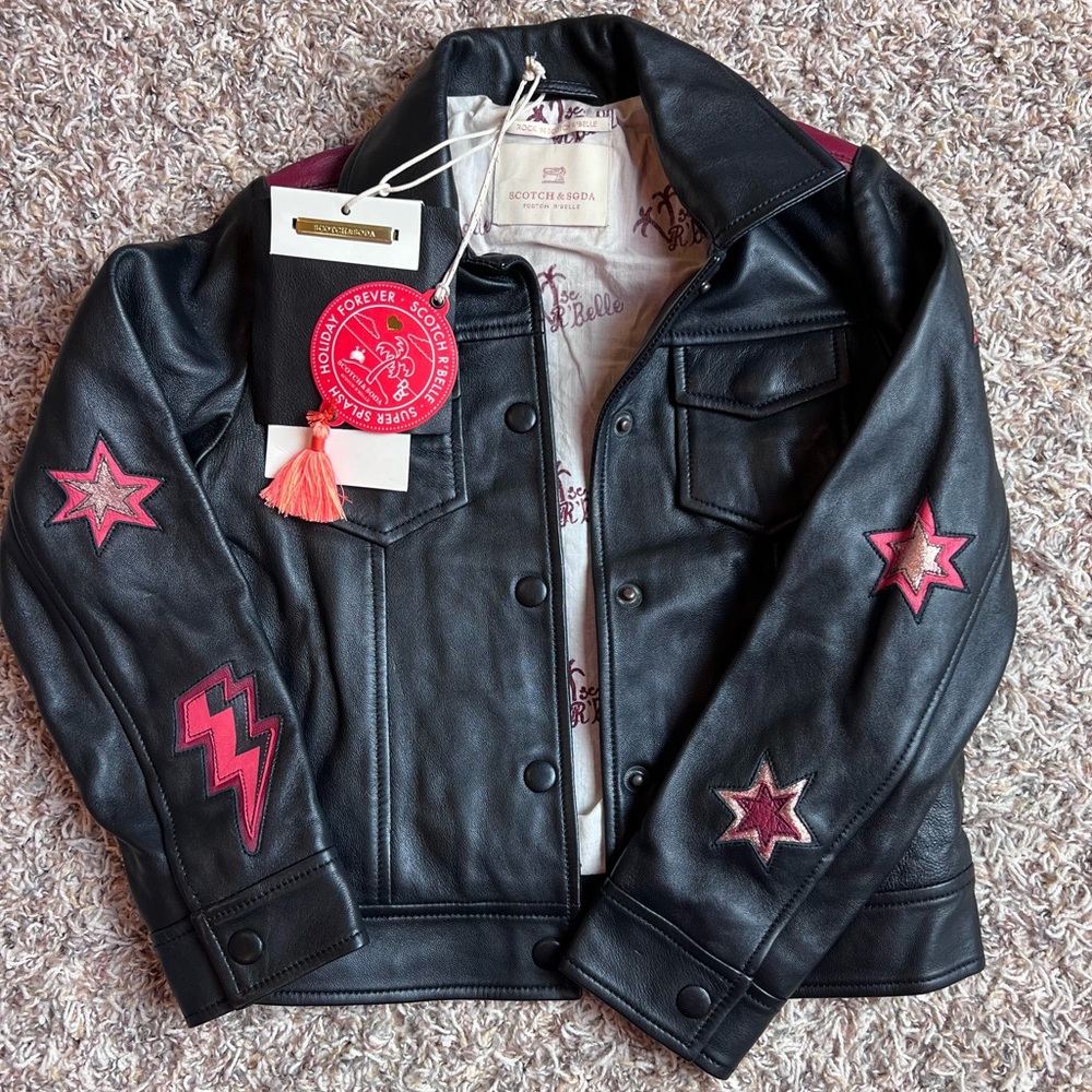 Super cool leather jacket.